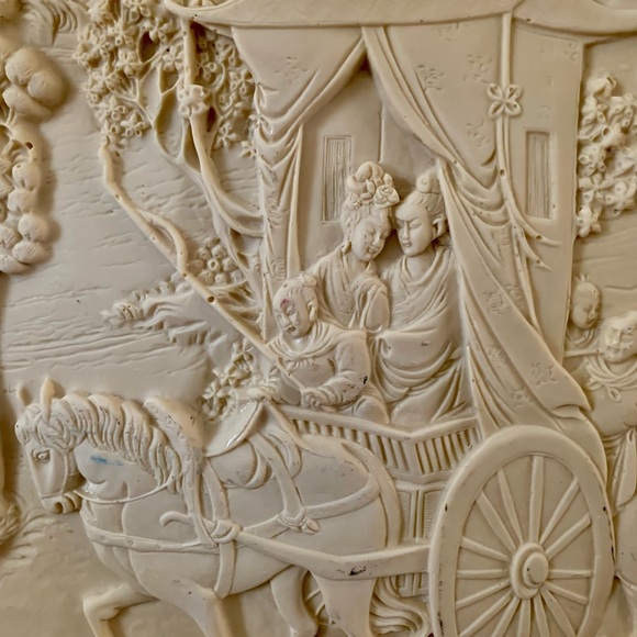 Vintage Chinese Carriage Medallion Table Top 17 Inch - Picture 7 of 15